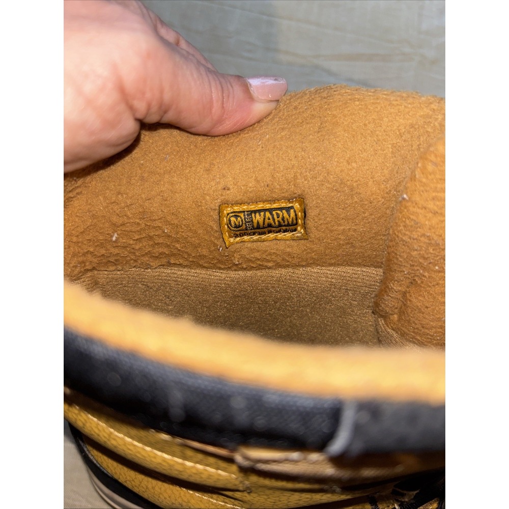 Merrell High Top Two-Tone Sneakers Women 10 Black Tan Toning Insulated - Picture 6 of 8